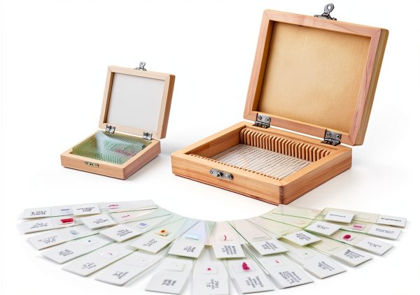 Microscope Slides 25 Pack National Geographic Sample Set Cedar Case-0