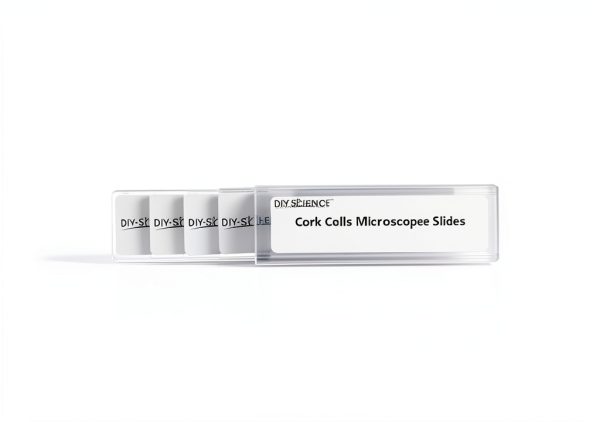 Cork Cells Prepared Microscope Slides, 5 Pack Cork Slides to Learn About Cell Structure Found in Plants-0