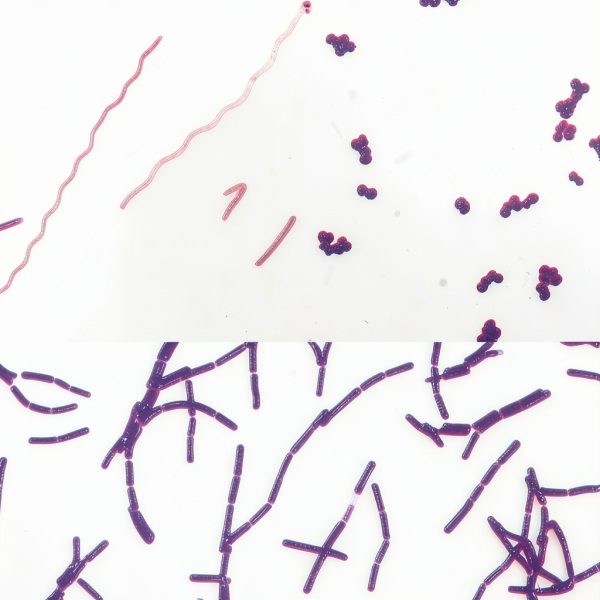 Bacteria Types Slide Carolina Biological Microscope Slides, Gram Stain-0